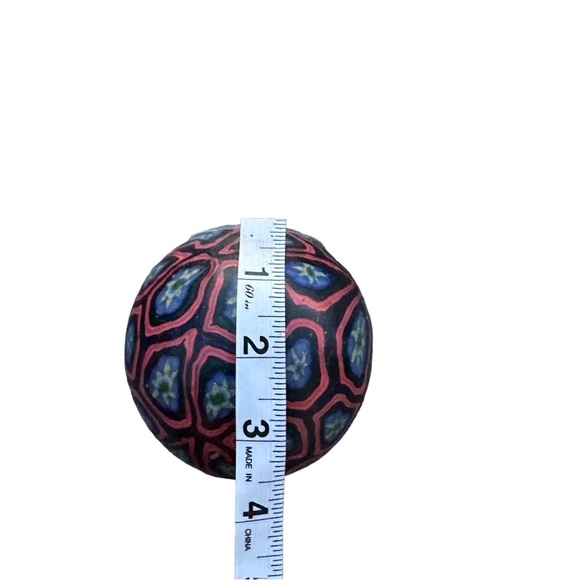 Vtg Northern Lights USA Blue Glowing Ball Candle Fractals Wax Candle 3.5” NIB - Picture 7 of 10